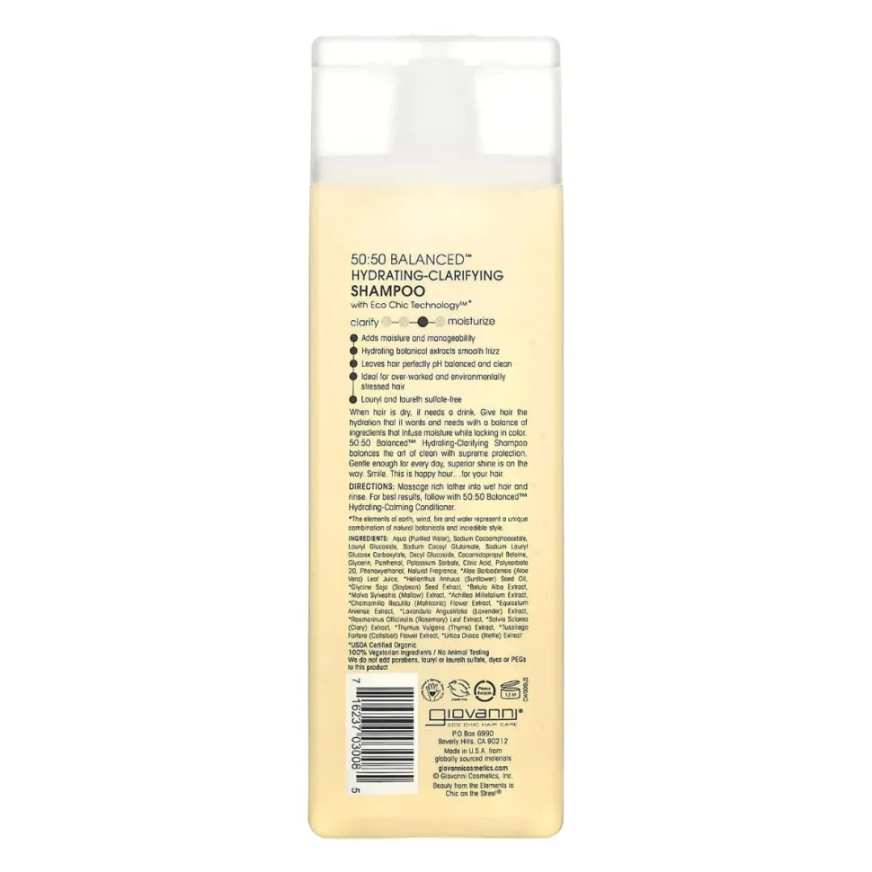 Giovanni | 50:50 Balanced Hydrating Clarifying Shampoo /250ml