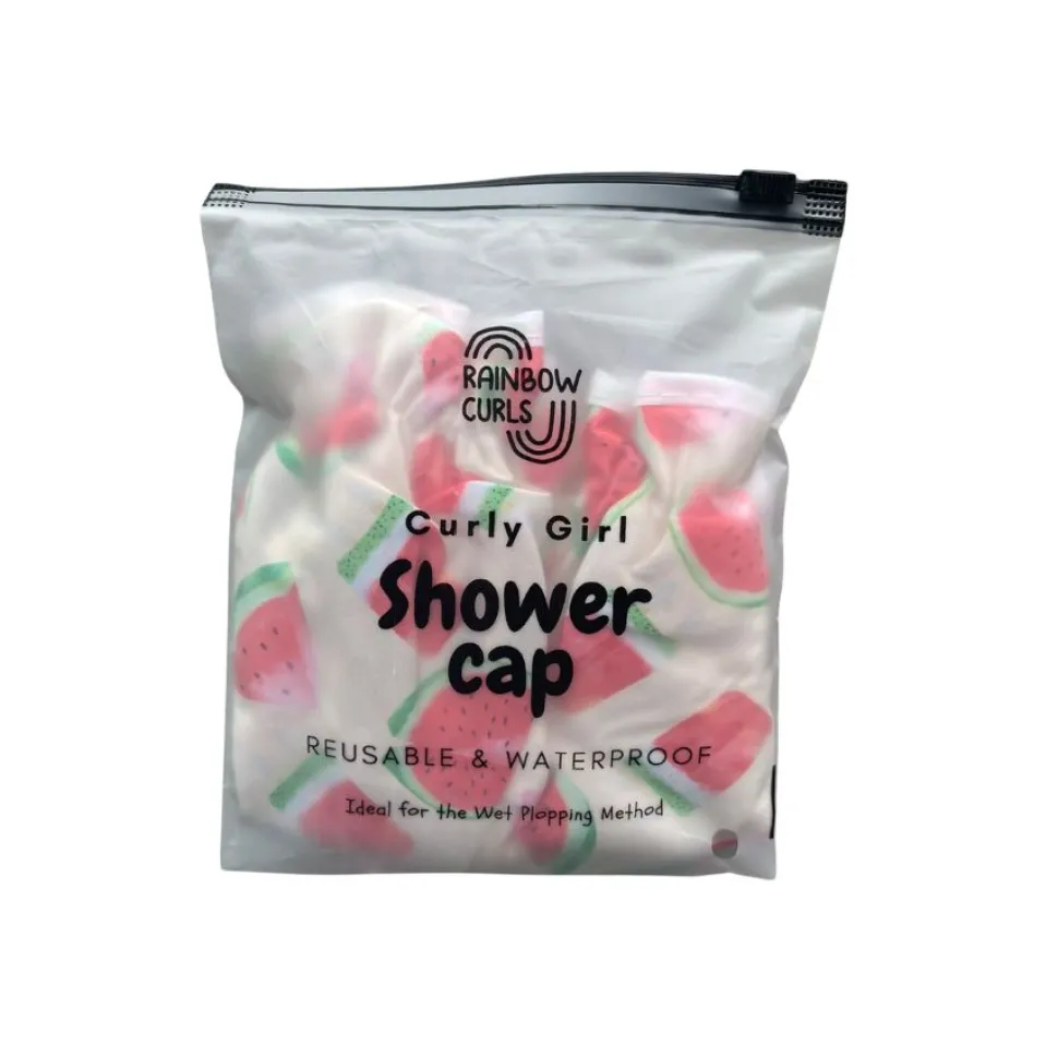 Rainbow Curls | Curly Hair Shower Cap